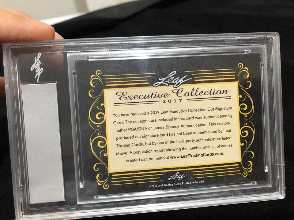 2017 Leaf Executive Louis Armstrong Cut Signed Auto 1/1 PSA/DNA JSA, image 4