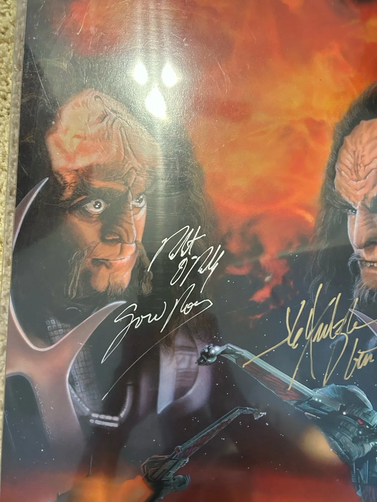 Robert O'Reilly, J.G. Hertzler — Robert O'Reilly & J.G. Hertzler Signed Photograph JSA Certified Star Trek AUTOS!, изображение 2
