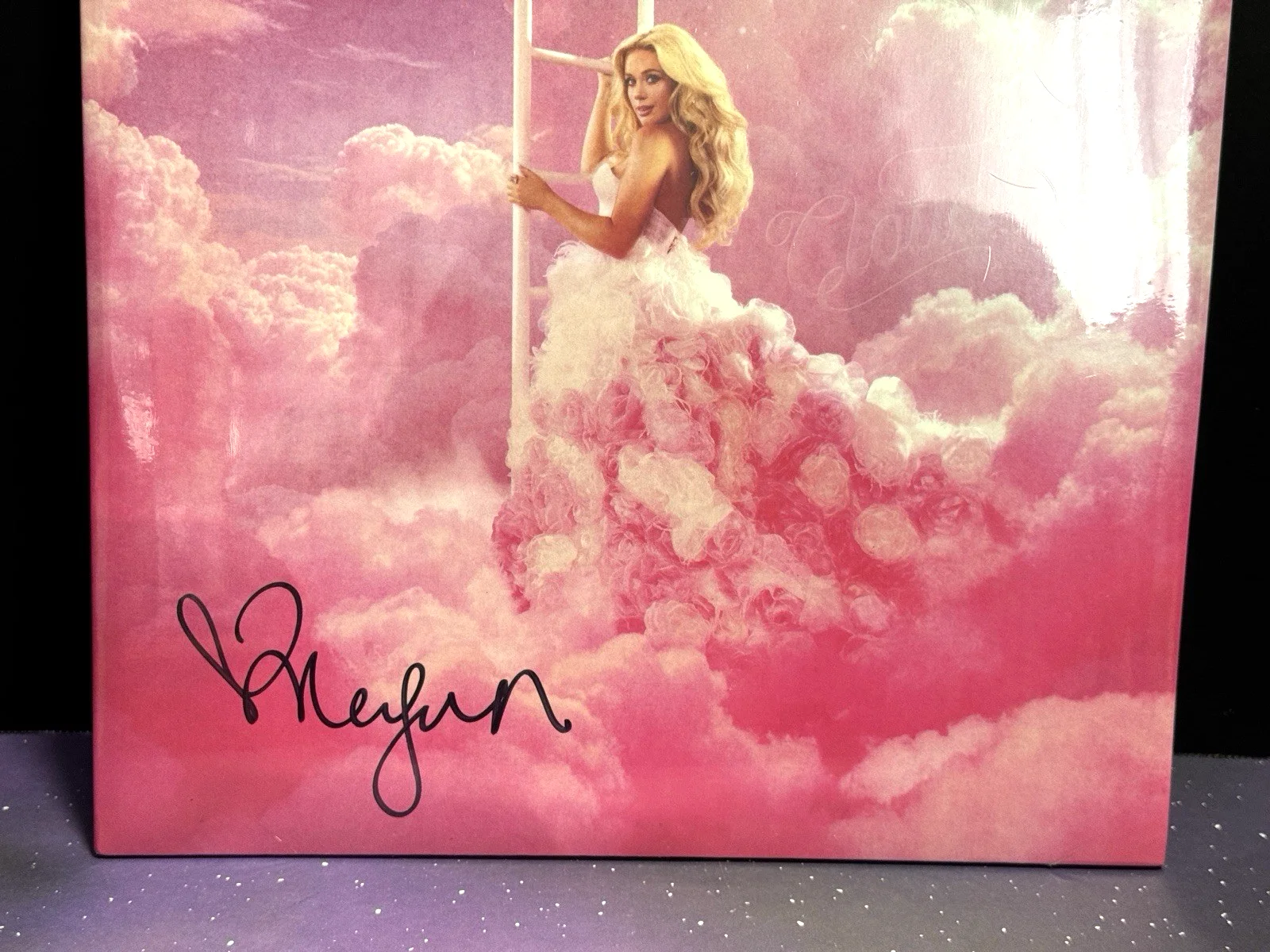 Megan Moroney Cloud 9 Vinyl record pink Autographed Country Music, image 4