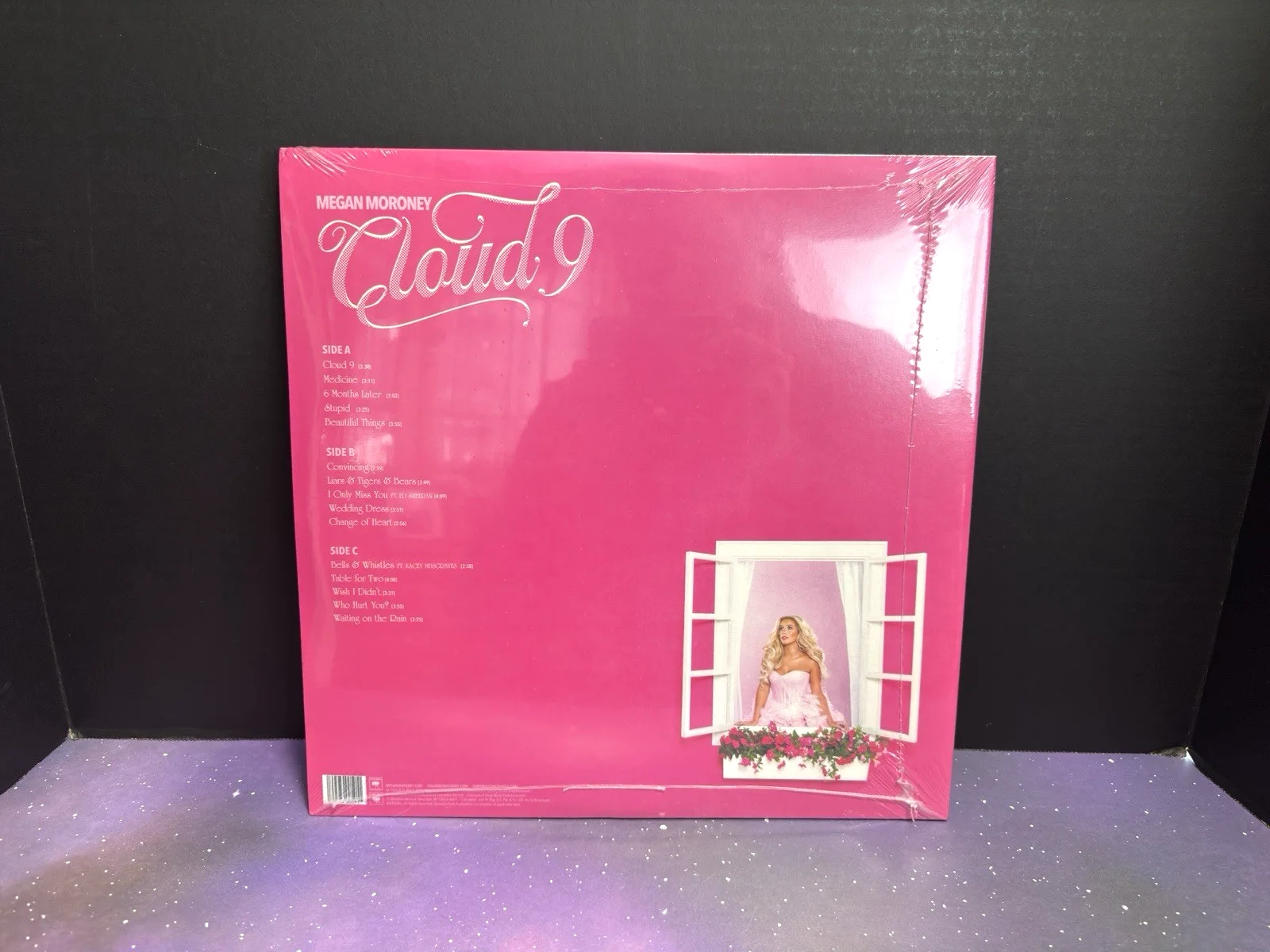 Megan Moroney Cloud 9 Vinyl record pink Autographed Country Music, image 5