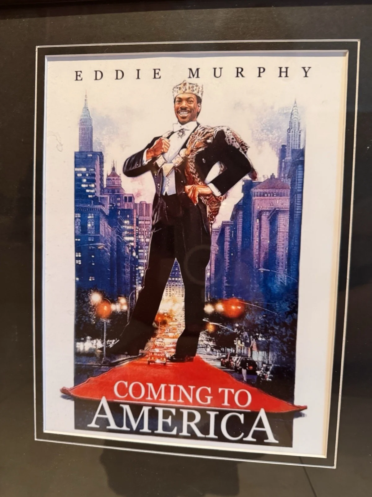 Eddie Murphy — Eddie Murphy Autographed "Coming to America" Framed Photo Print & Mini Poster, image 3