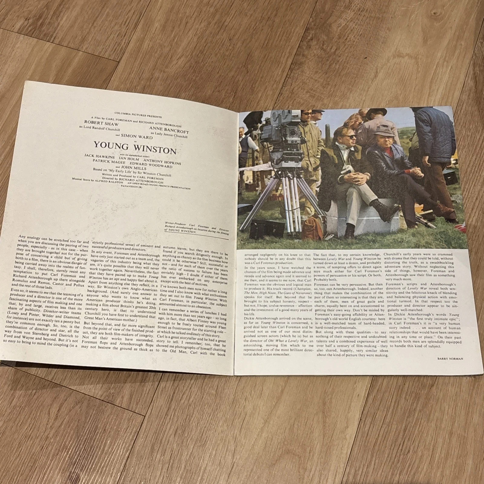 Young Winston 1972 Cinema Film Souvenir Programme Robert Shaw Anne Bancroft, изображение 3