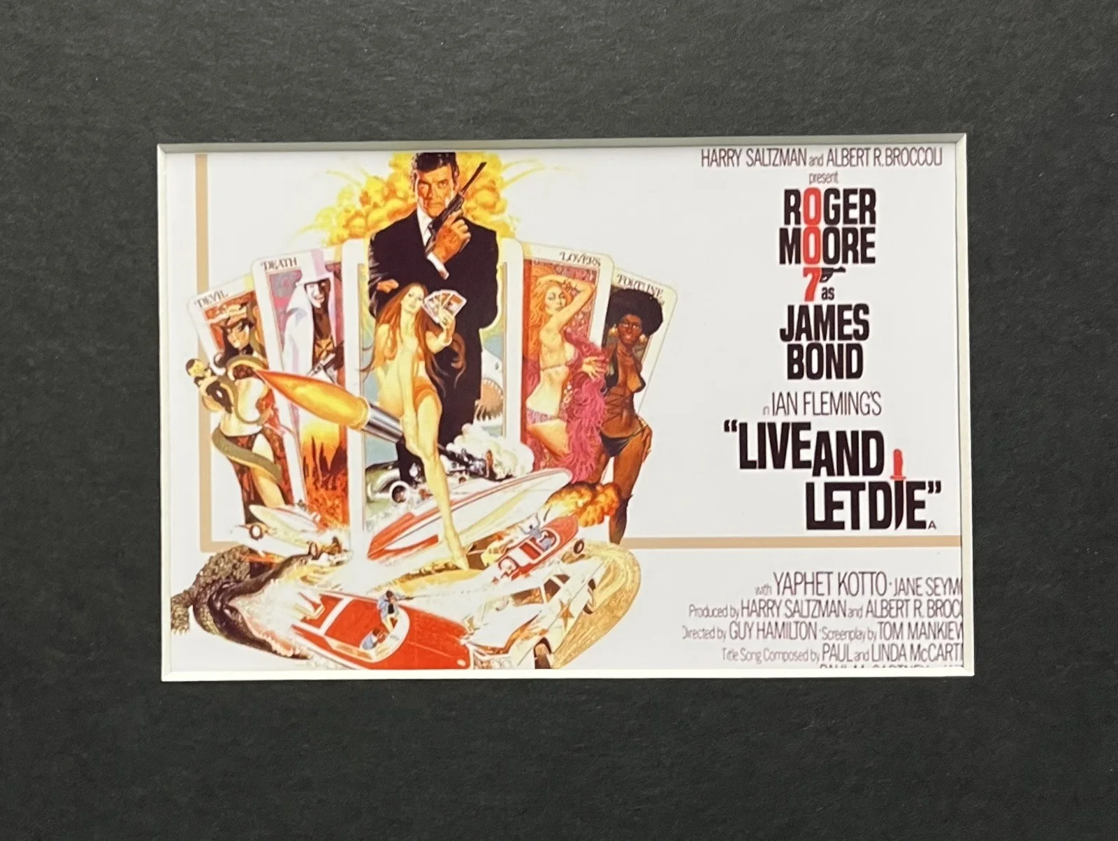 007 JAMES BOND. LIVE AND LET DIE. 35mm Film Cell Mounted Display, image 3