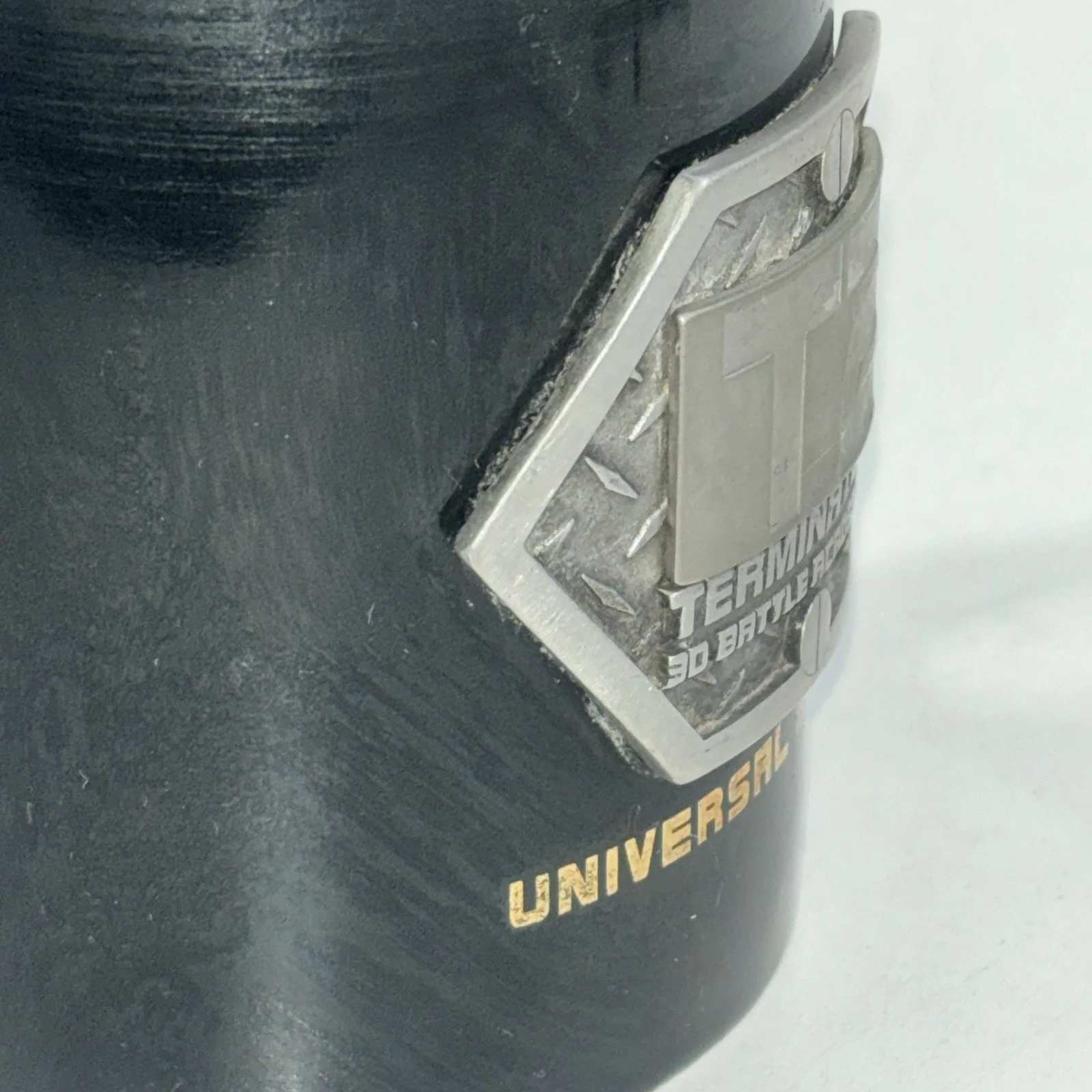 UNIVERSAL STUDIOS TERMINATOR 2 T2 3D Metal COFFEE MUG I’LL BE BACK Battle Movie, изображение 3