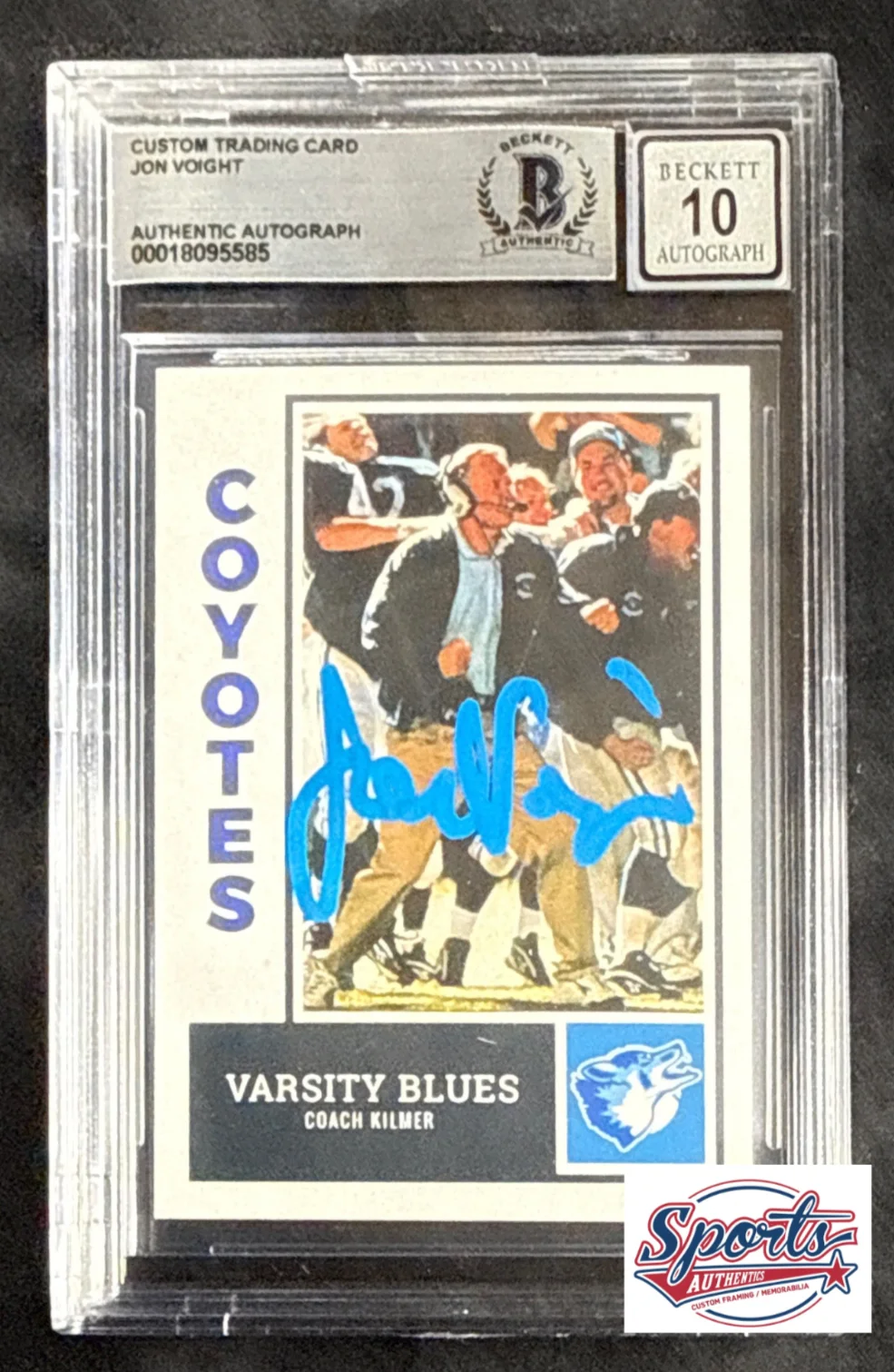 Jon Voight — Jon Voight Signed Varsity Blues Card RARE! Auto 10 BAS 00018095585