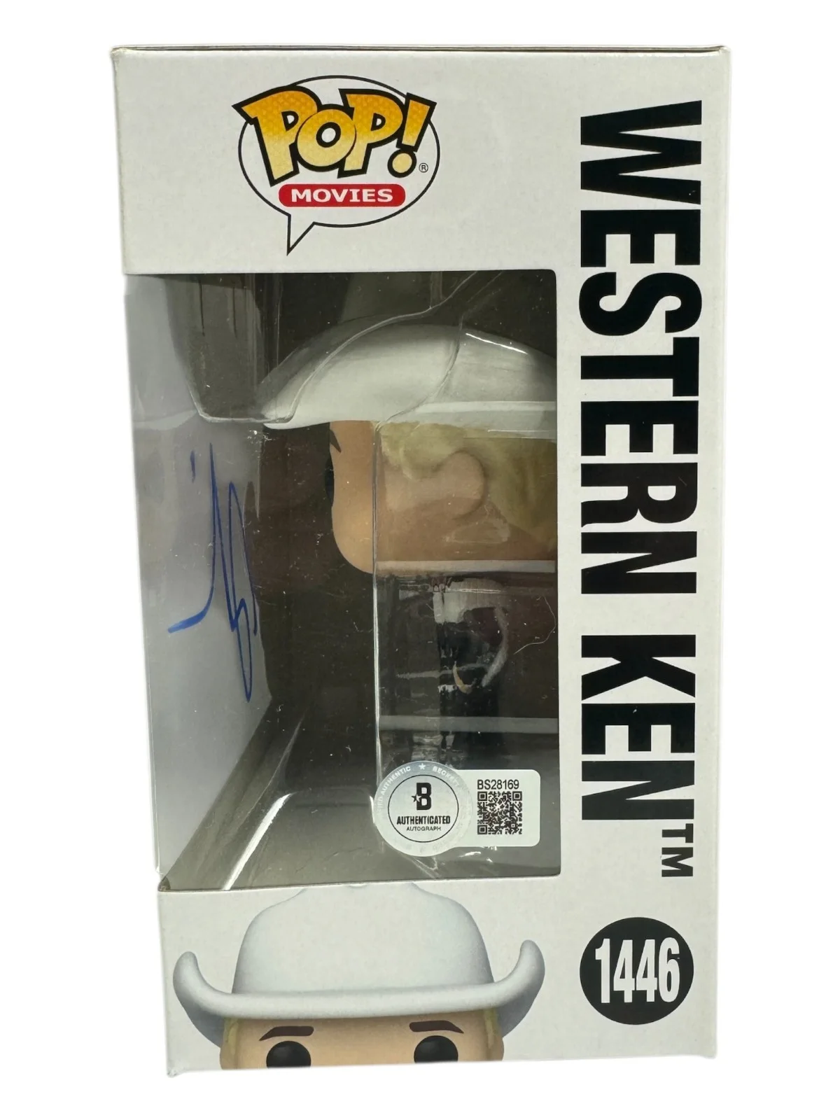 RYAN GOSLING — RYAN GOSLING SIGNED AUTOGRAPH FUNKO POP BARBIE 1446 BECKETT BAS WESTERN KEN, image 2