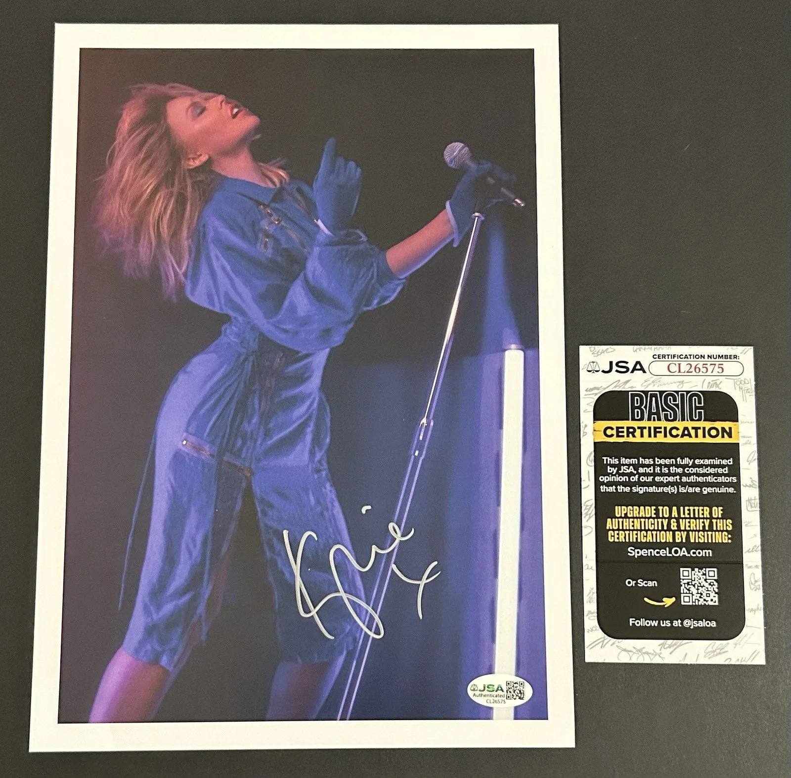 KYLIE MINOGUE SIGNED Autographed 8.5x11.5 DISCO ALBUM PHOTO/POSTER *JSA COA*, изображение 2
