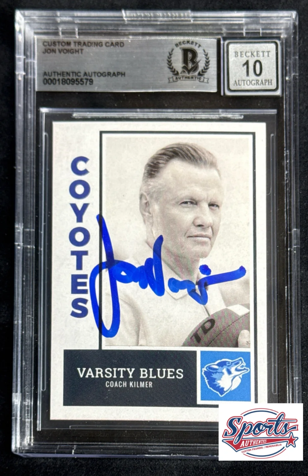Jon Voight — Jon Voight Signed Varsity Blues Card RARE! Auto 10 BAS 00018095579