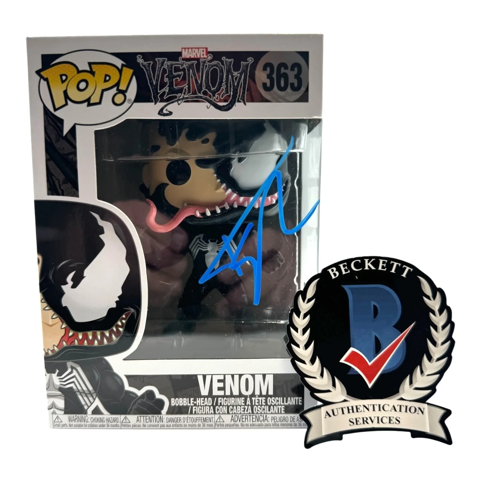 TOPHER GRACE — TOPHER GRACE SIGNED AUTOGRAPH FUNKO POP SPIDER-MAN 3 363 BECKETT BAS VENOM