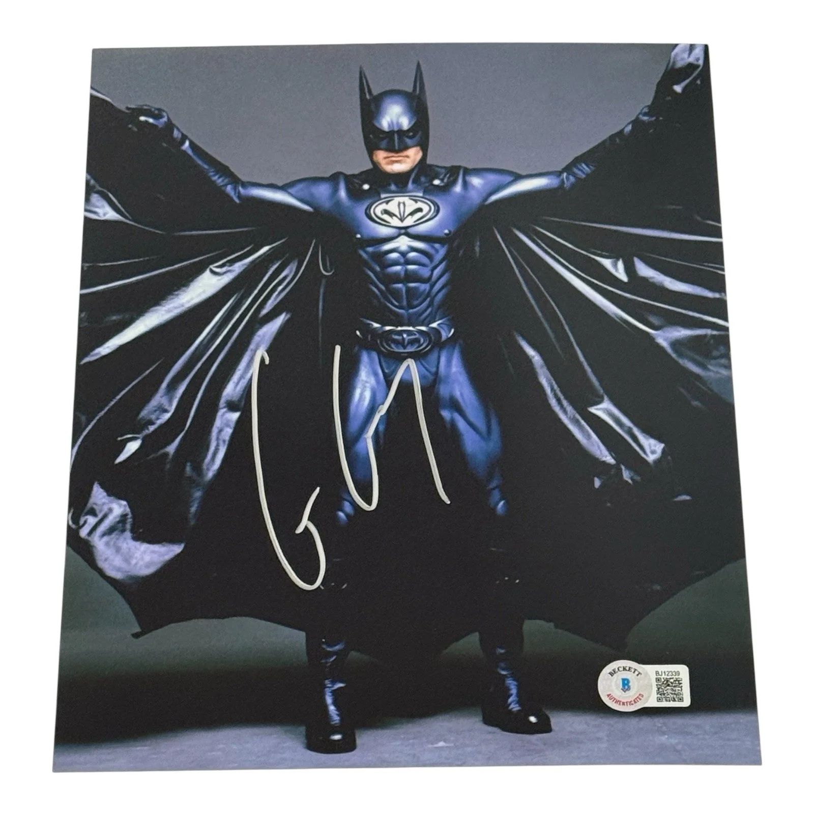 George Clooney — George Clooney Batman Signed 8x10 Photo Beckett COA Authentic Autograph