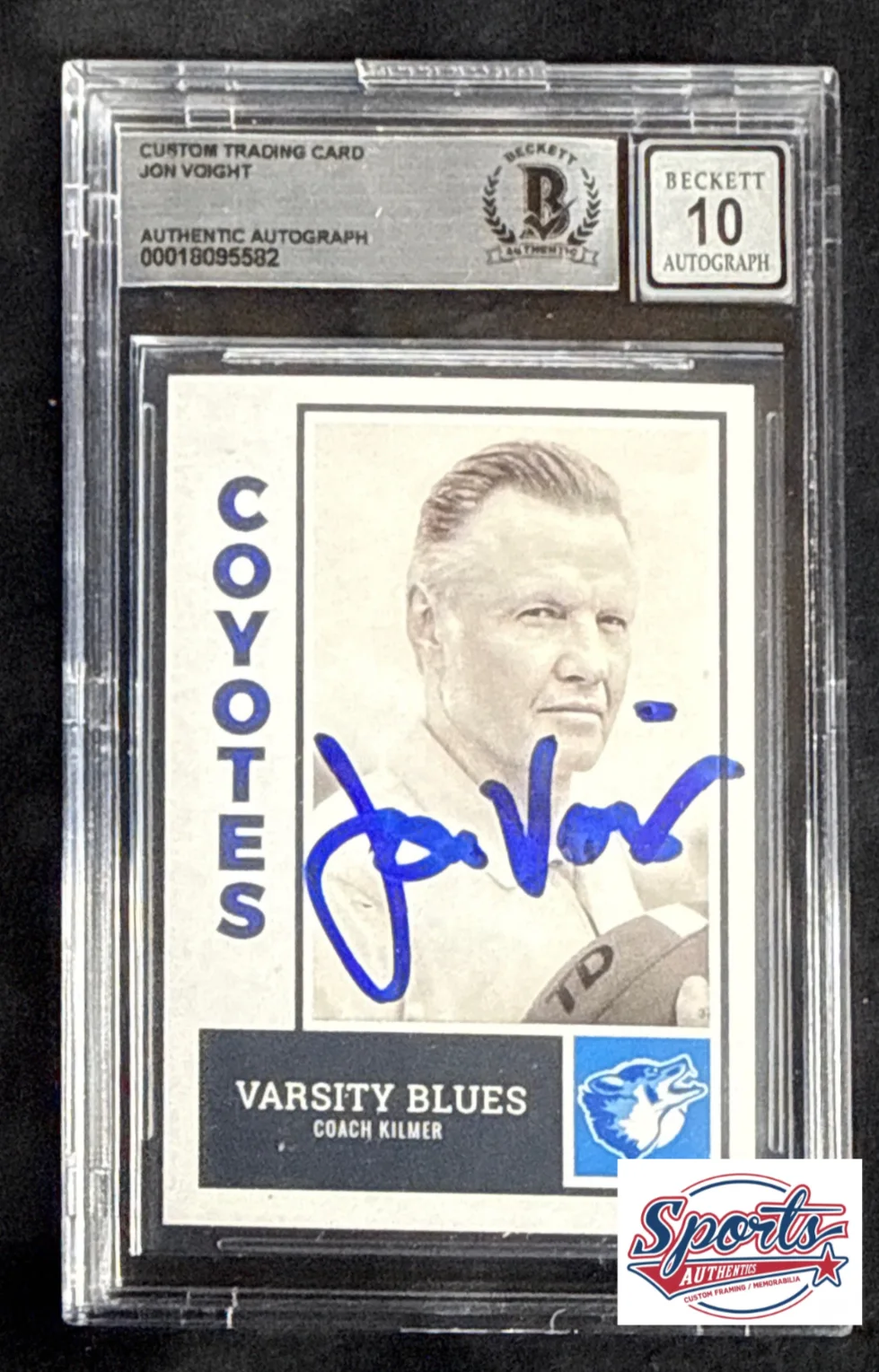 Jon Voight — Jon Voight Signed Varsity Blues Card RARE! Auto 10 BAS 00018095582