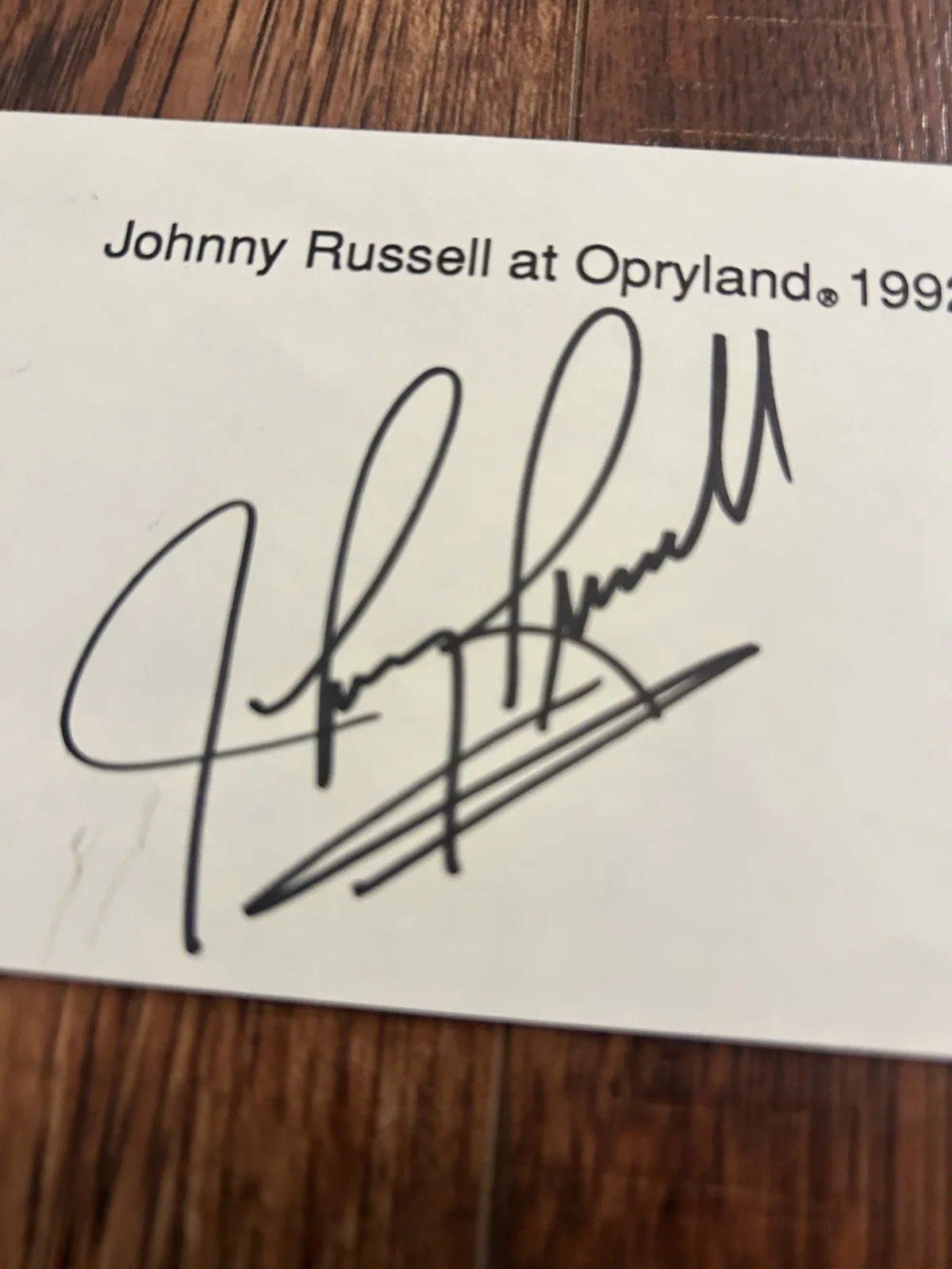 Johnny Russell Signed Paper Cut Grand Ole Opry Country Musician & Comedian, изображение 3