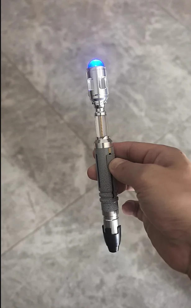 NAWYA Doctor Who 10th Replica Metal Sonic Screwdriver LED HandLamp Scalable Prop, изображение 4