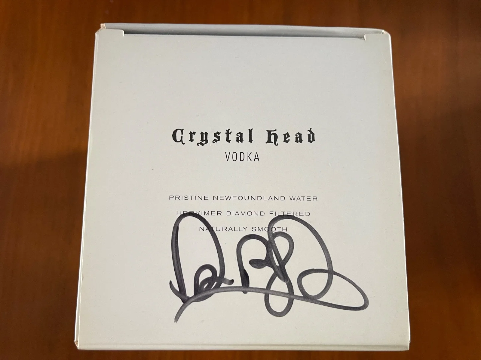 Crystal Head skull box EMPTY Dan Aykroyd SIGNED / Autographed, image 2