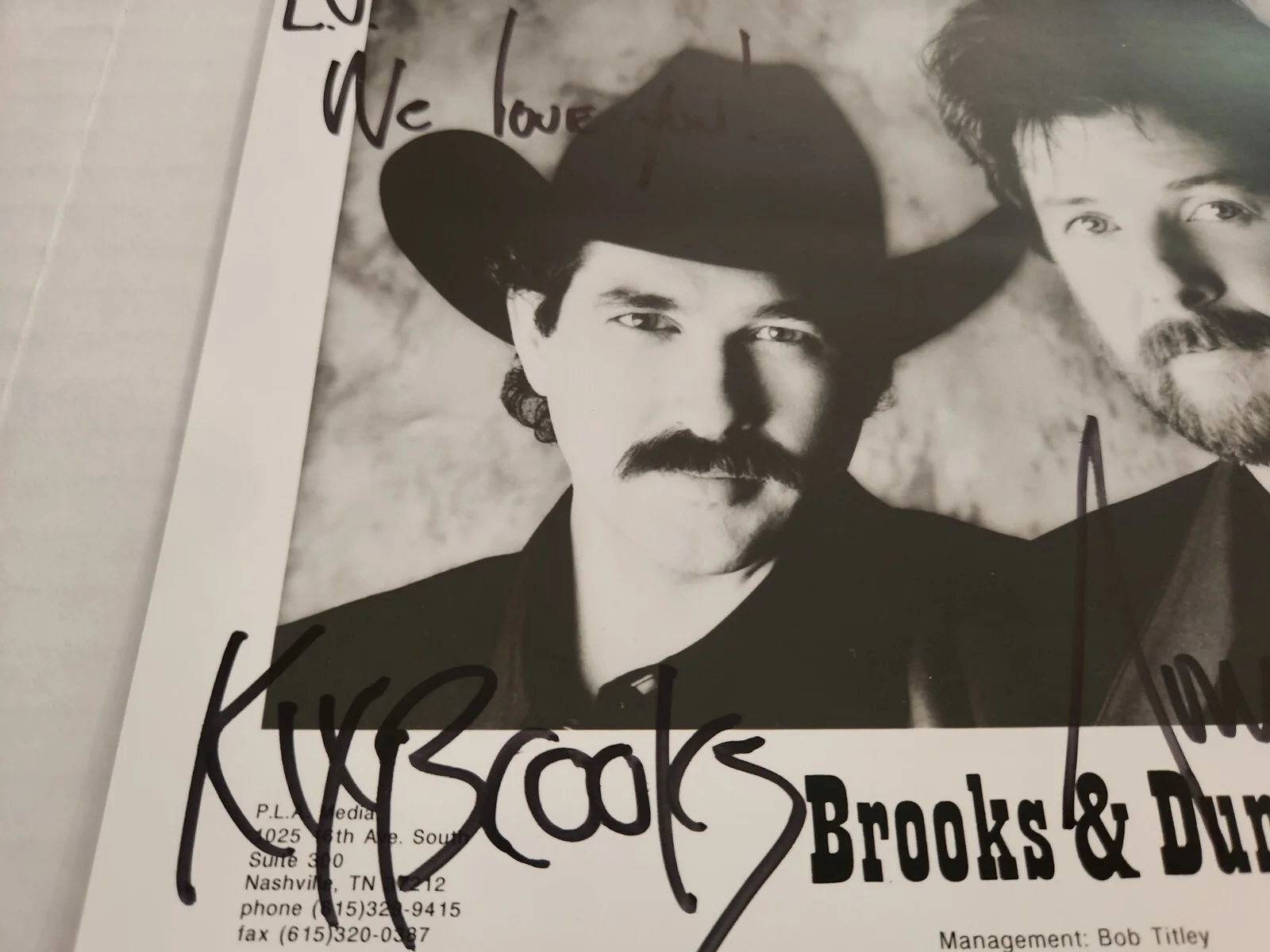 BROOKS & DUNN Country Music Duo Hand Signed Photo 8X10 Kix Brooks Ronnie Dunn, изображение 5