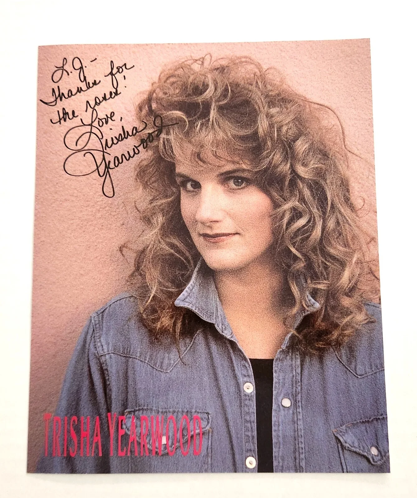 Trisha Yearwood Country Music Singer Hand Signed Color Photo 8X10, изображение 2