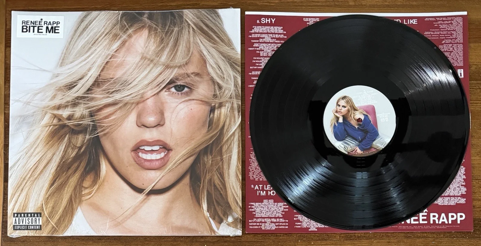 SIGNED Renee Rapp Album Photo Card & Bite Me Vinyl LP PSA DNA COA Autograph, изображение 2