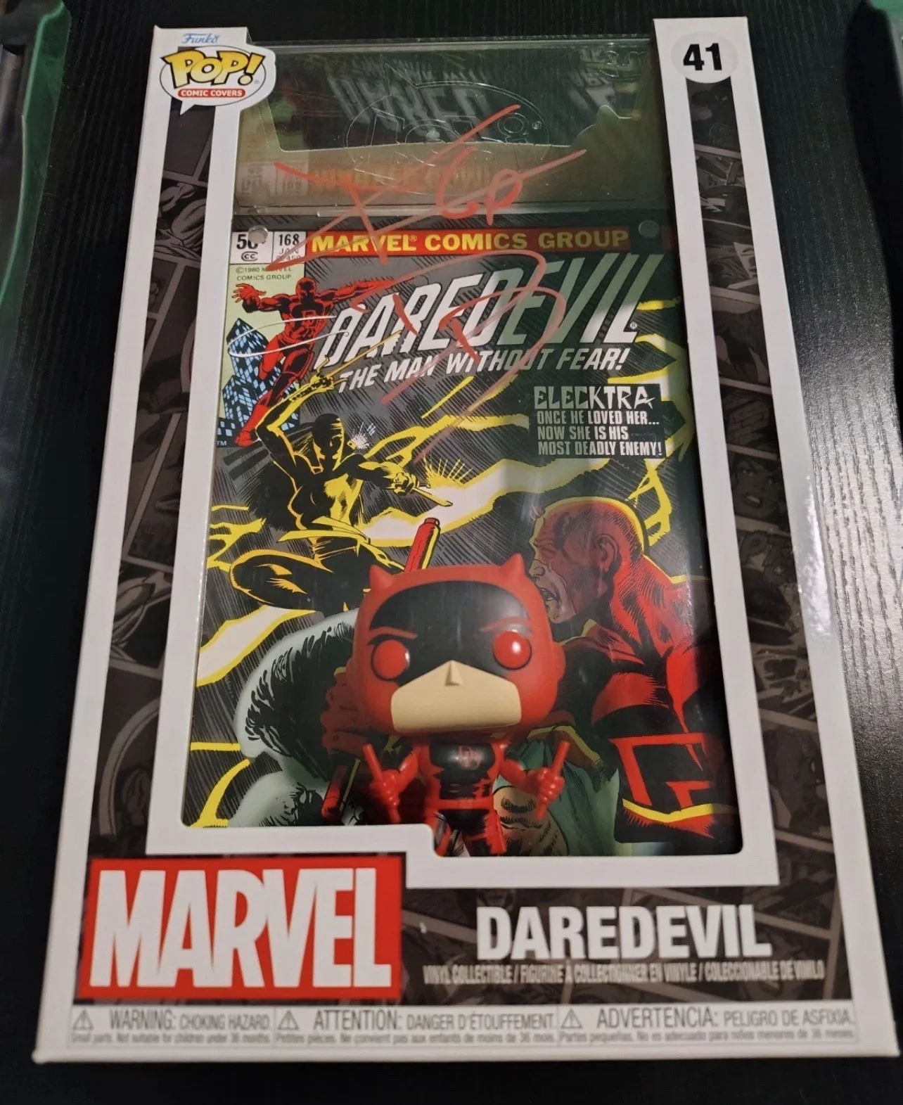 Charlie Cox — Charlie Cox Signed Marvel Daredevil Funko Pop Comic Cover With COA