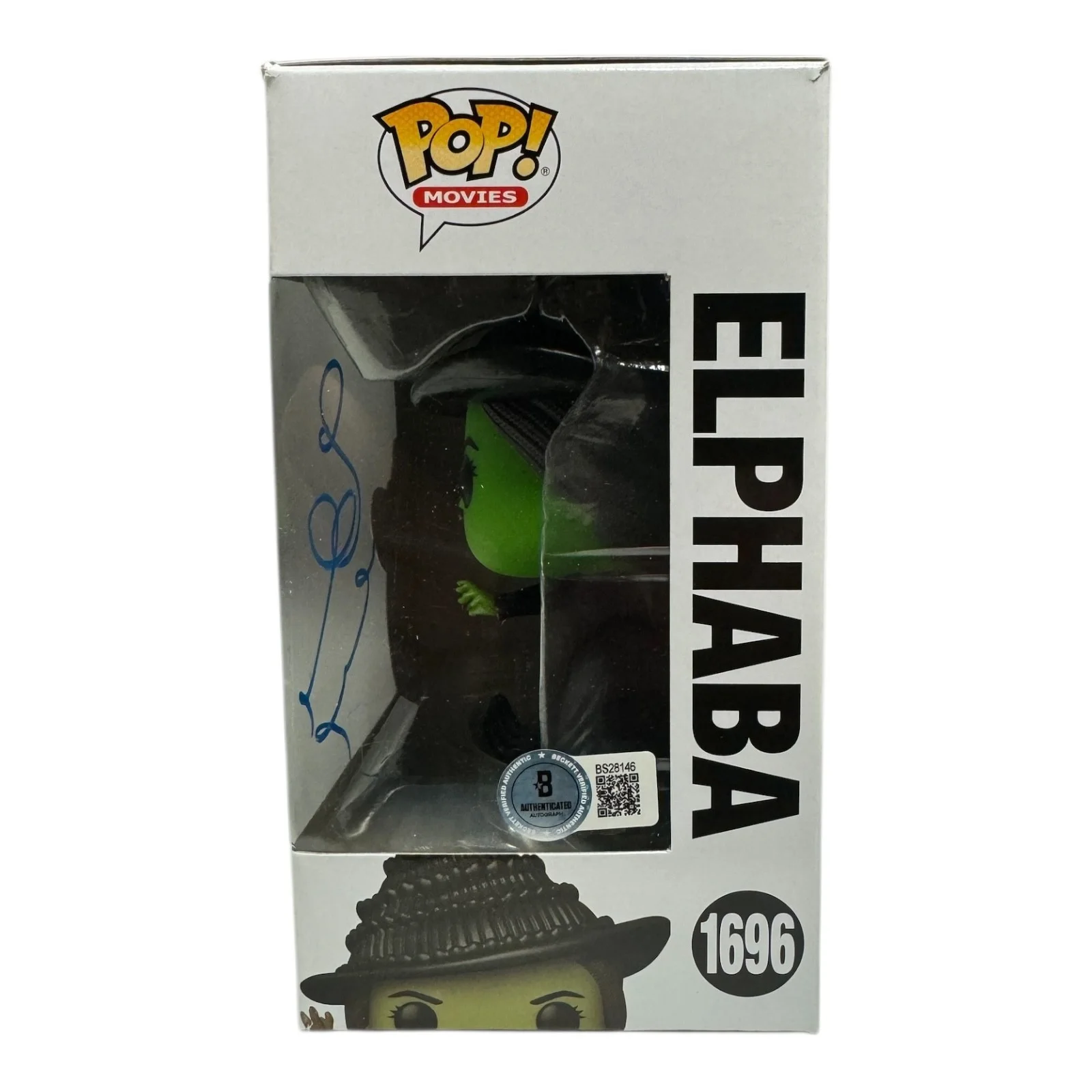 IDINA MENZEL — IDINA MENZEL SIGNED AUTOGRAPH FUNKO POP 1696 WICKED BECKETT BAS COA ELPHABA, image 2