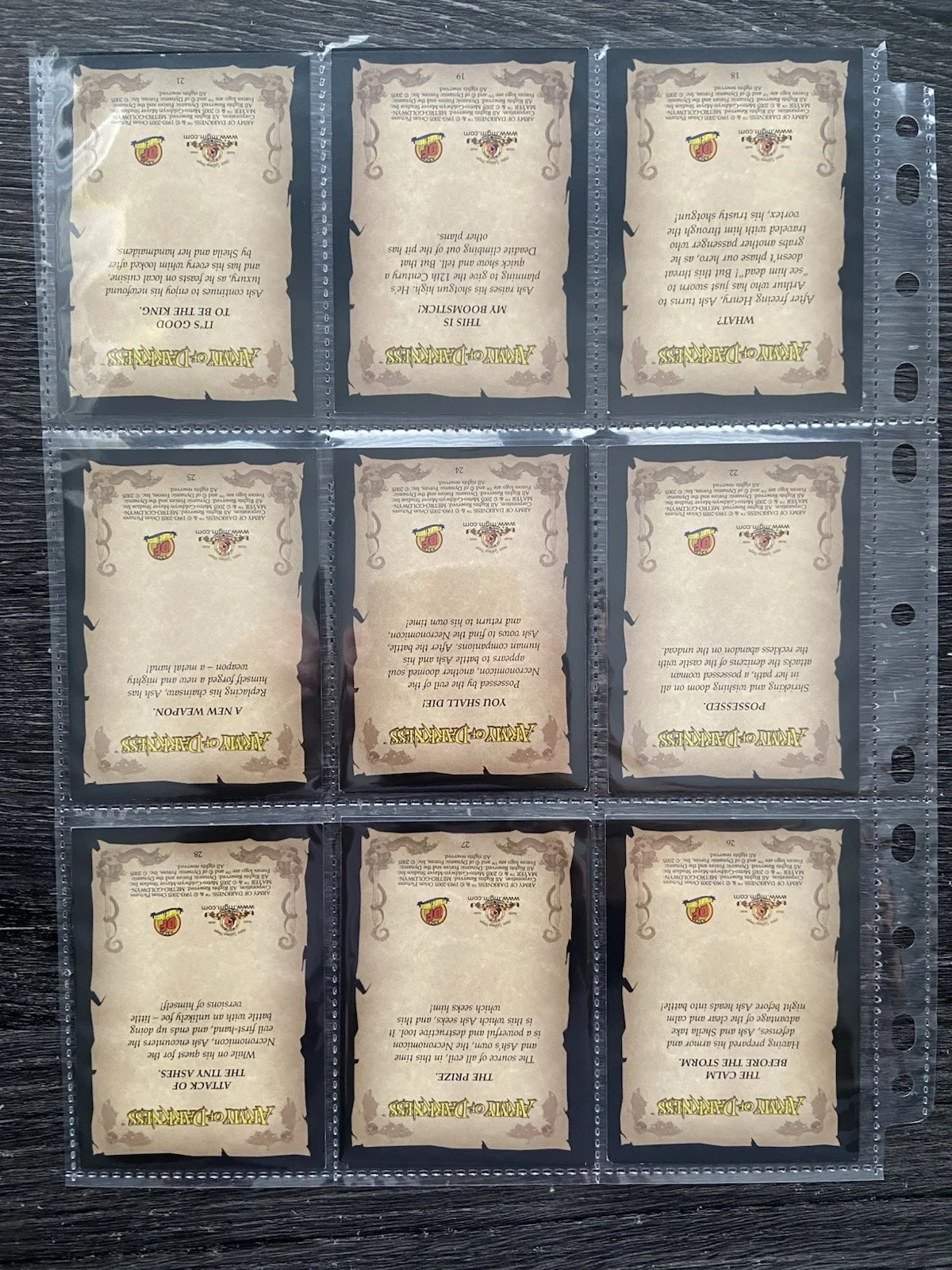 Army of Darkness Trading Cards Bundle - Bruce Campbell - Evil Dead Trilogy, image 5