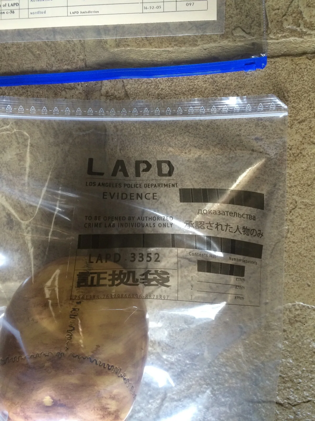 Blade Runner 2049 Evidence Bag With Warrant Paperwork, image 2