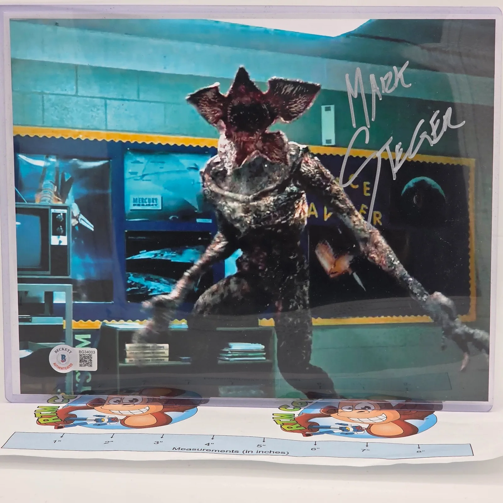 Mark Steger — The BAM Box Demogorgon Stranger Things 8x10 Autograph Mark Steger Becket COA, image 2