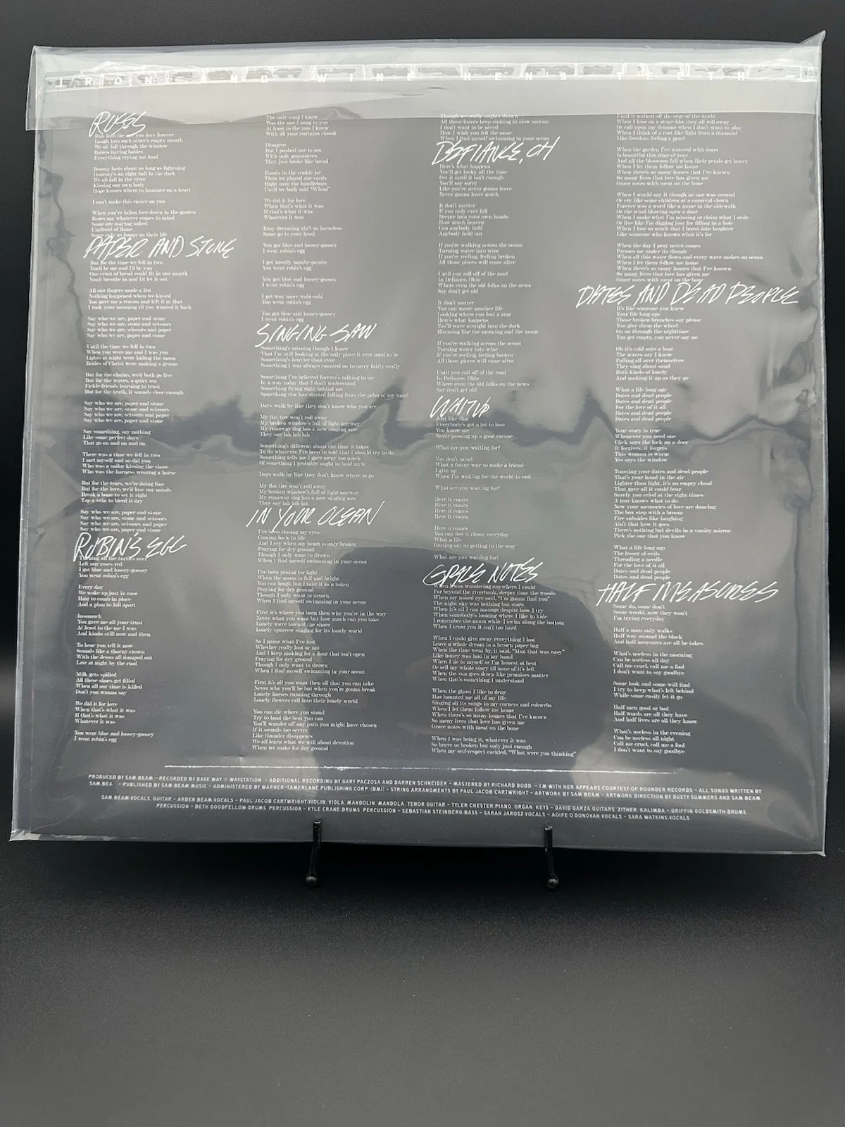 Iron and Wine Hen’s Teeth AUTOGRAPHED Sam Beam Marble Vinyl LP 2026, image 5
