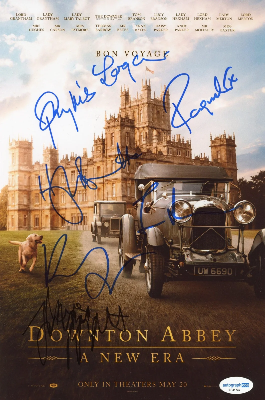 Hugh Bonneville +more — "Downton Abbey: A New Era" AUTOGRAPH Signed 8x12 Photo - Hugh Bonneville +5 ACOA