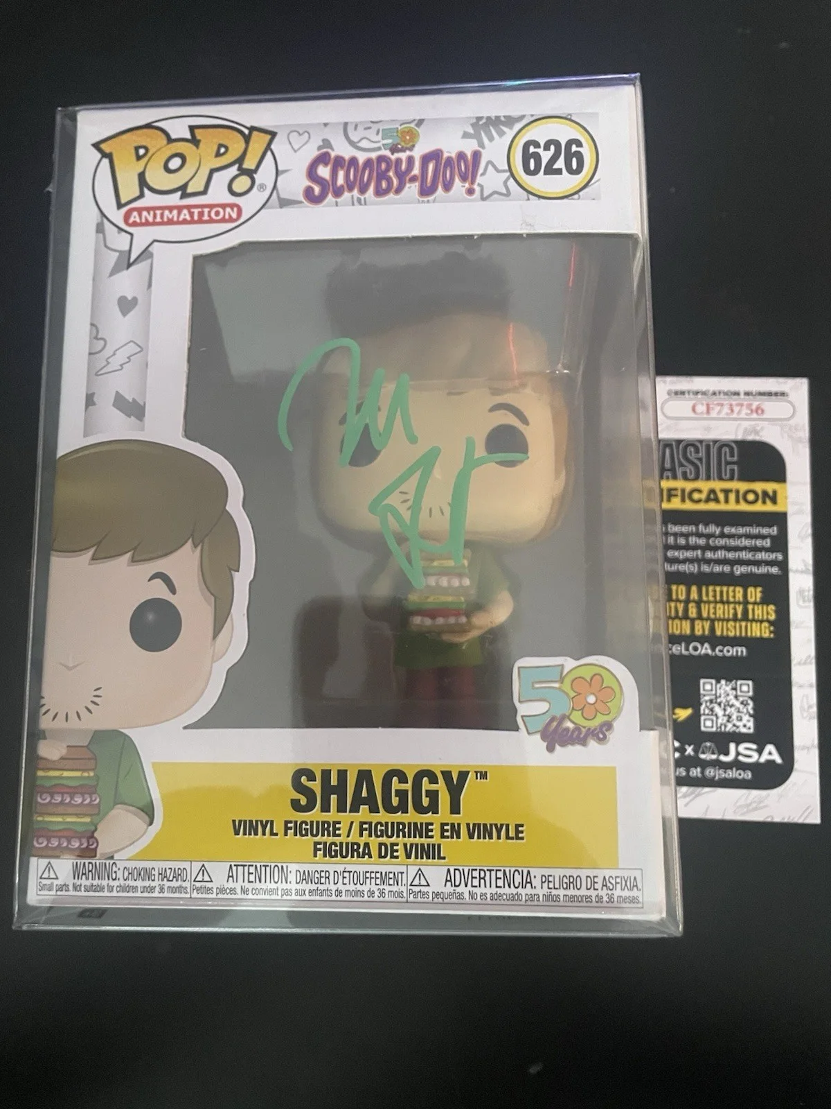 Will Forte — Will Forte Scooby-Doo Signed Shaggy #626 Funko Pop Vinyl Figure JSA COA SNL