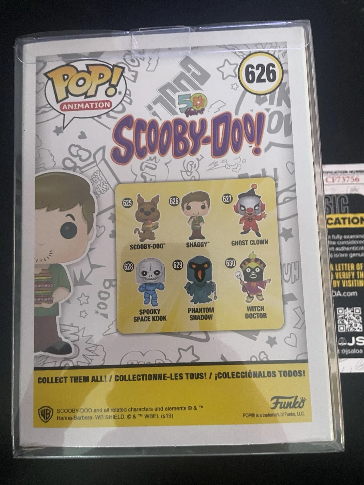 Will Forte — Will Forte Scooby-Doo Signed Shaggy #626 Funko Pop Vinyl Figure JSA COA SNL, image 3