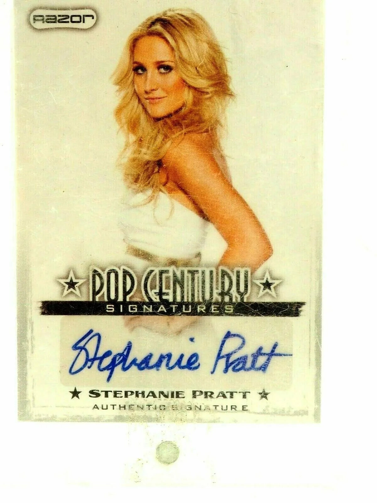 Stephanie Pratt Razor Authentic Signature AU-SP1 2010, image 2