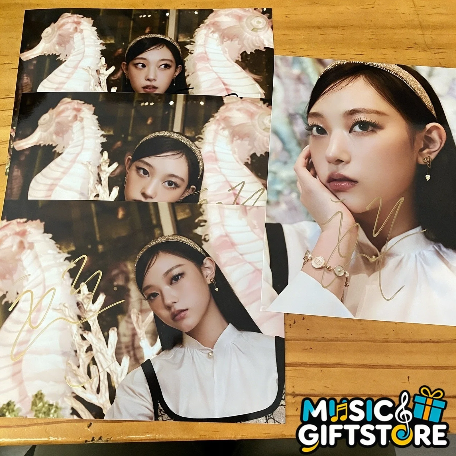 NEWJEANS HAERIN Autographed Signed Photo K-POP Collection 4*6 2025B #MUGS, изображение 2