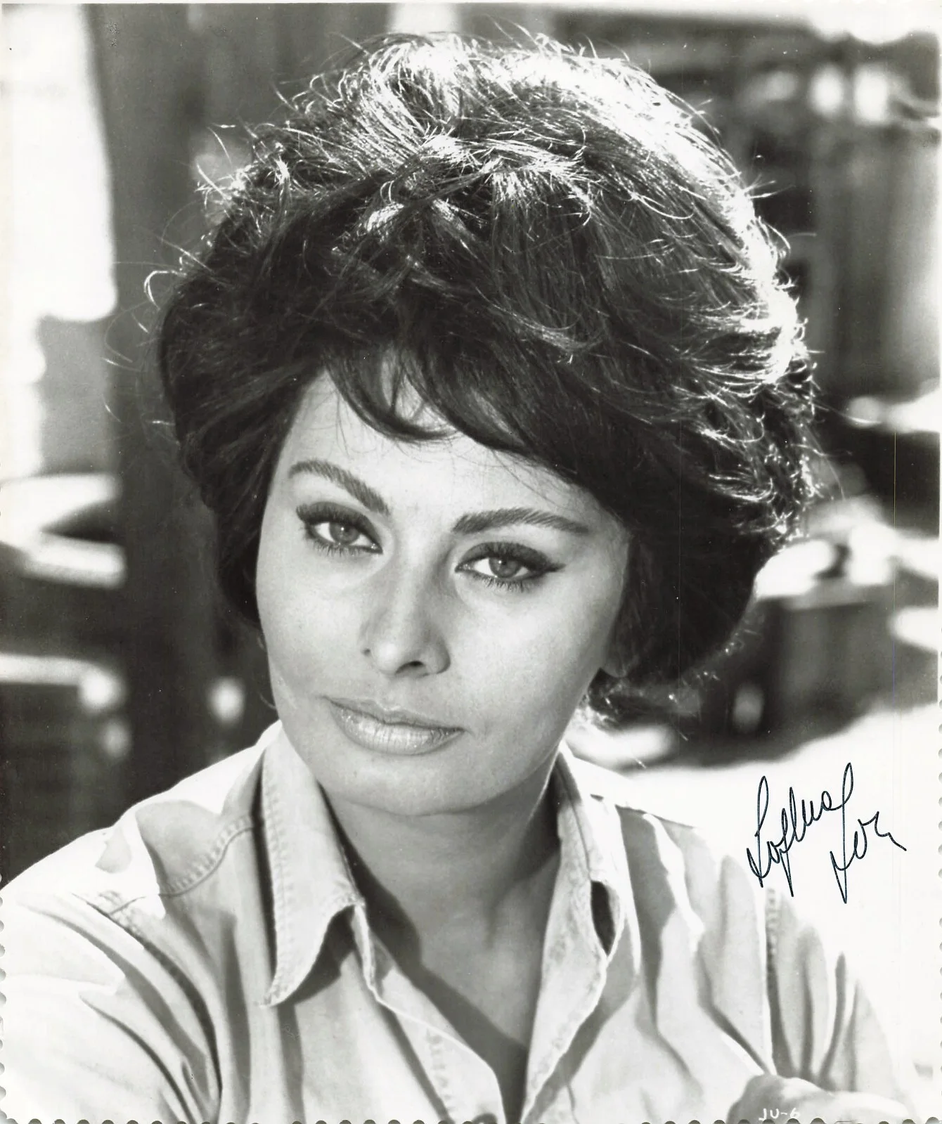 Sophia Loren — Sophia Loren Movie Photo Hand Signed Autograph Pin Up Portrait b*P126a