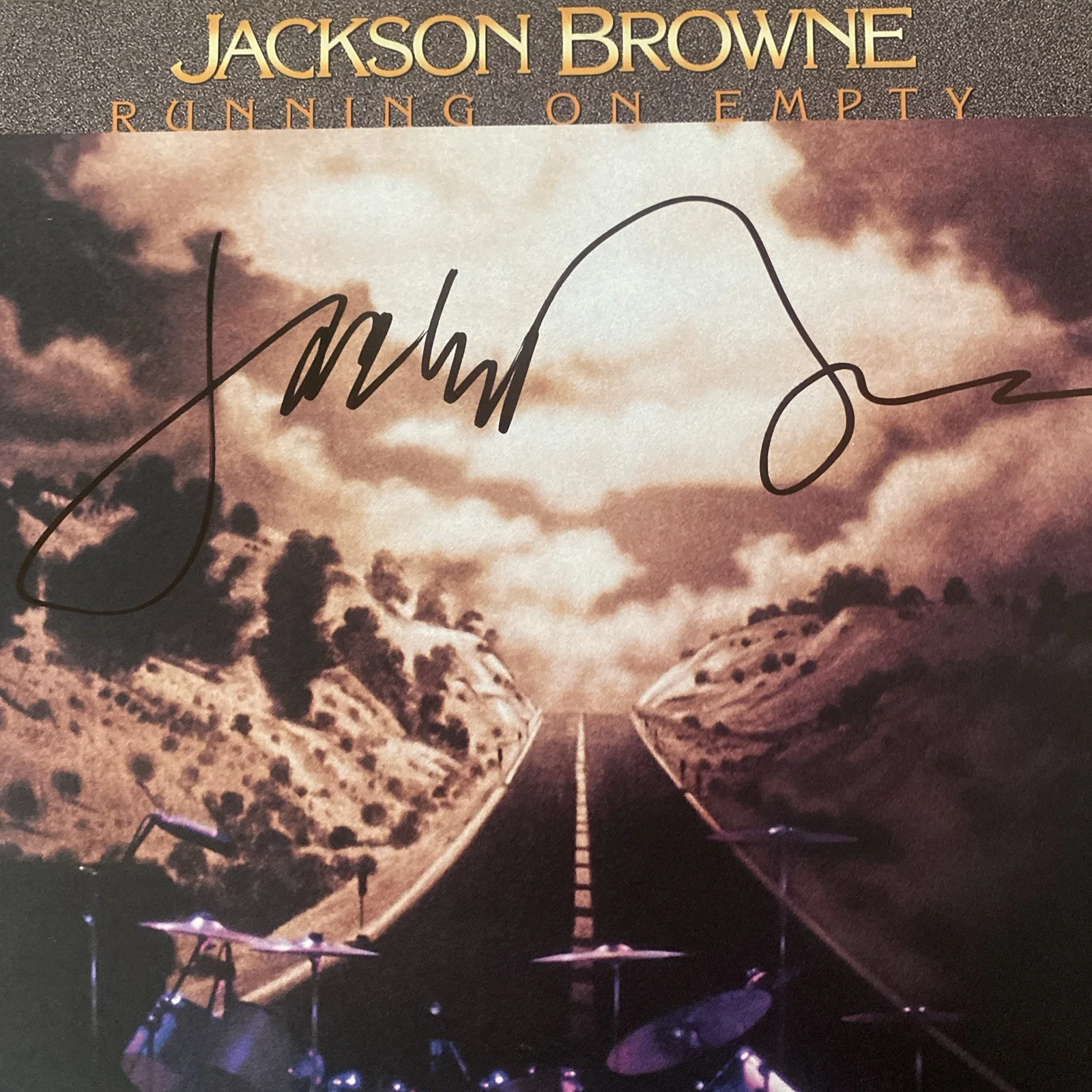 Jackson Browne Autographed Running on Empty Vinyl Record, image 2