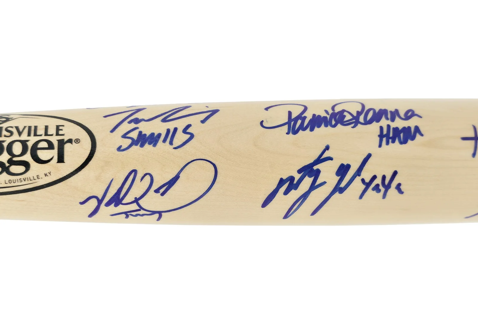 The Sandlot Cast — The Sandlot Movie Cast Auto Black L Slugger Baseball Bat 8 Sigs Beckett Witness, изображение 2