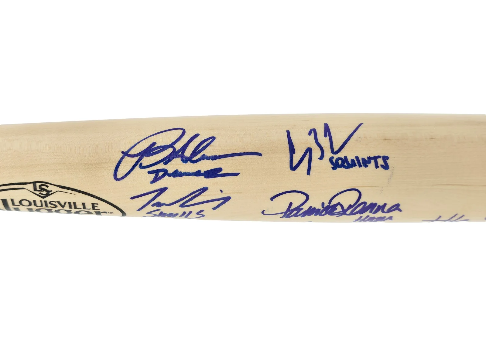 The Sandlot Cast — The Sandlot Movie Cast Auto Black L Slugger Baseball Bat 8 Sigs Beckett Witness, изображение 3
