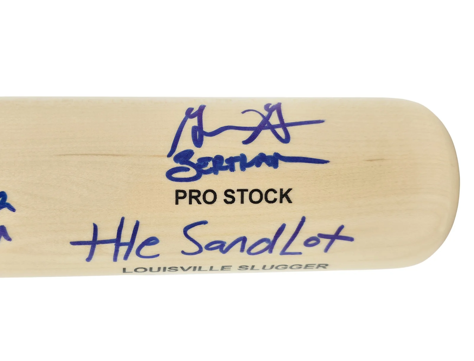 The Sandlot Cast — The Sandlot Movie Cast Auto Black L Slugger Baseball Bat 8 Sigs Beckett Witness, изображение 4