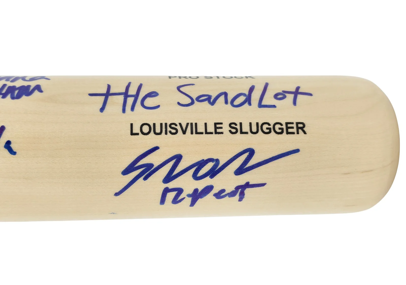 The Sandlot Cast — The Sandlot Movie Cast Auto Black L Slugger Baseball Bat 8 Sigs Beckett Witness, изображение 5