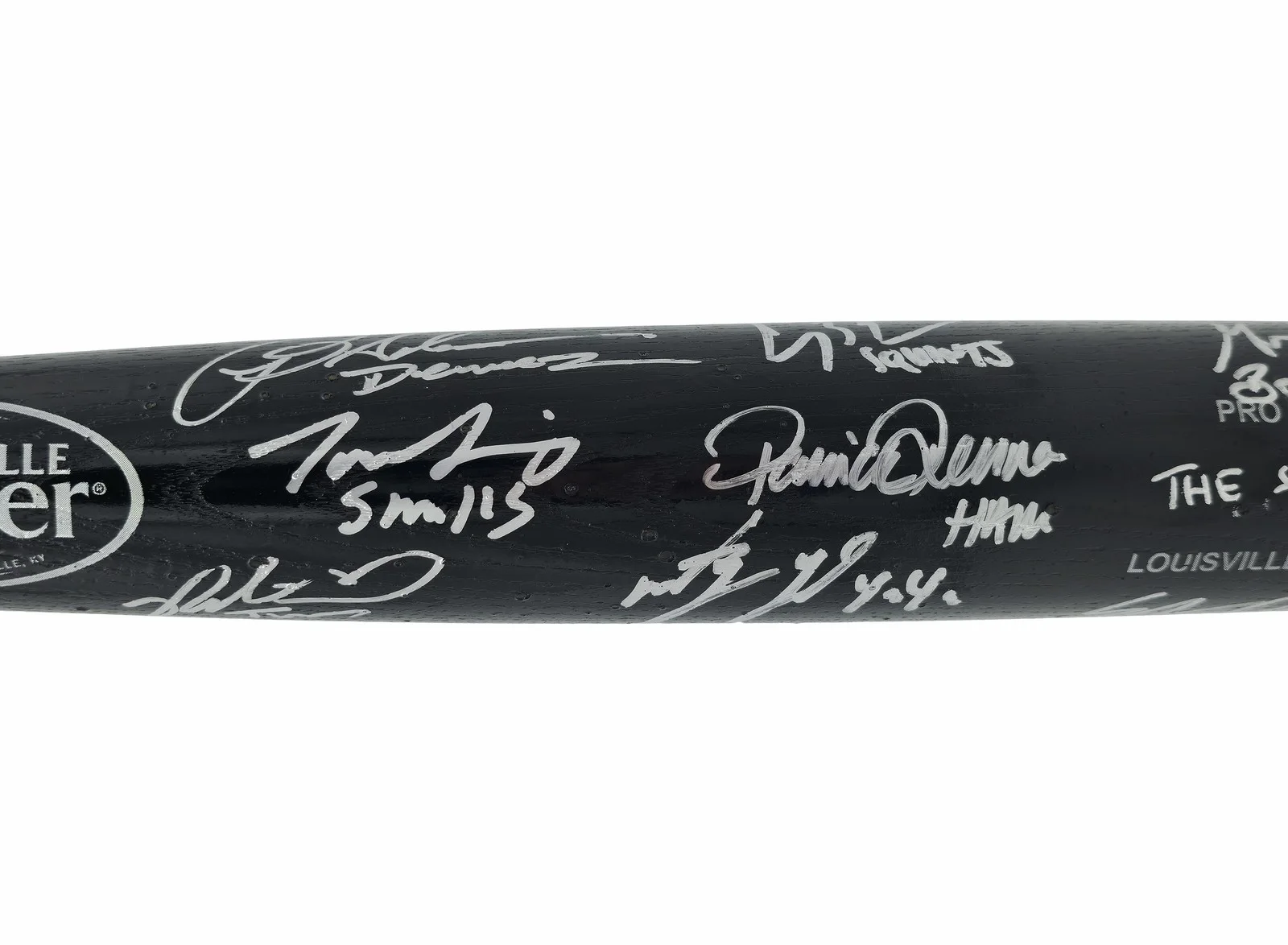The Sandlot Cast — The Sandlot Movie Cast Auto Black L Slugger Baseball Bat 8 Sigs Beckett Witness, изображение 2