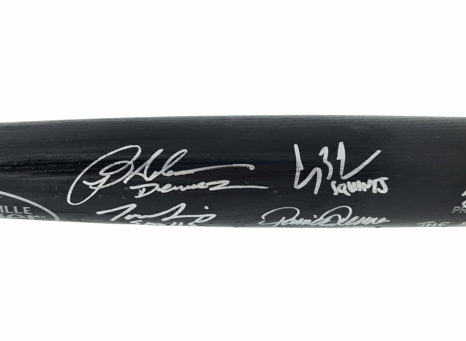 The Sandlot Cast — The Sandlot Movie Cast Auto Black L Slugger Baseball Bat 8 Sigs Beckett Witness, изображение 4