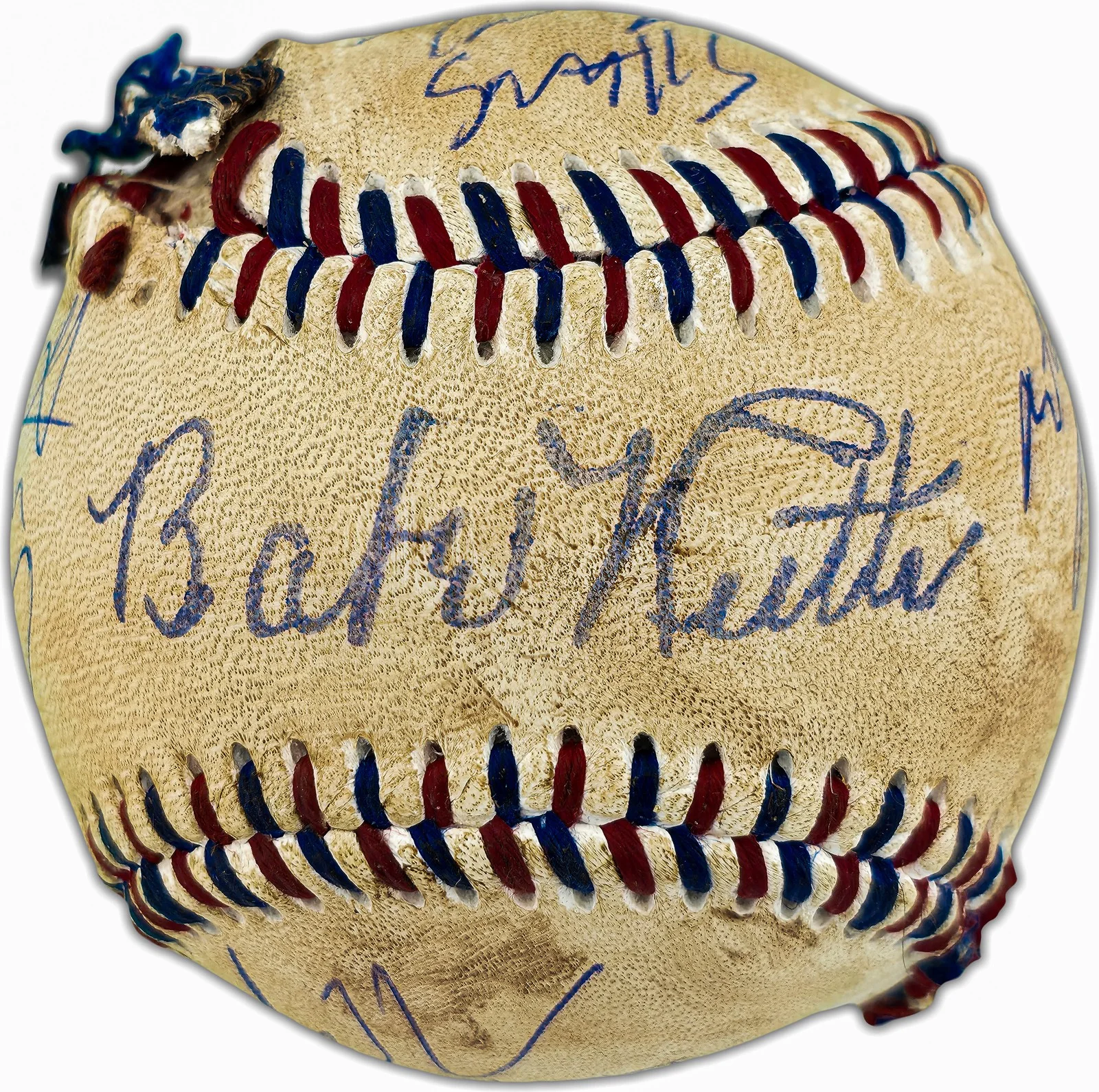 The Sandlot Cast — The Sandlot Movie Cast Auto Replica Babe Ruth Movie Prop Baseball 8 Sigs Beckett, изображение 2