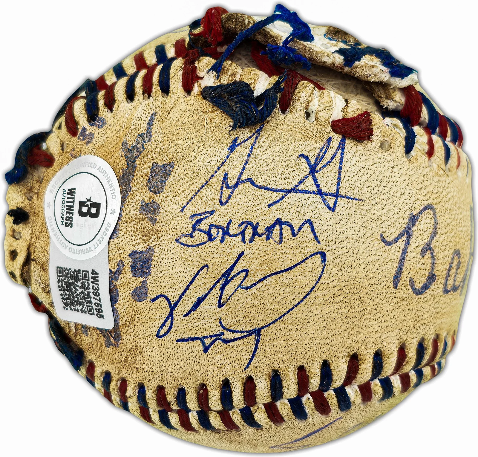 The Sandlot Cast — The Sandlot Movie Cast Auto Replica Babe Ruth Movie Prop Baseball 8 Sigs Beckett, изображение 3