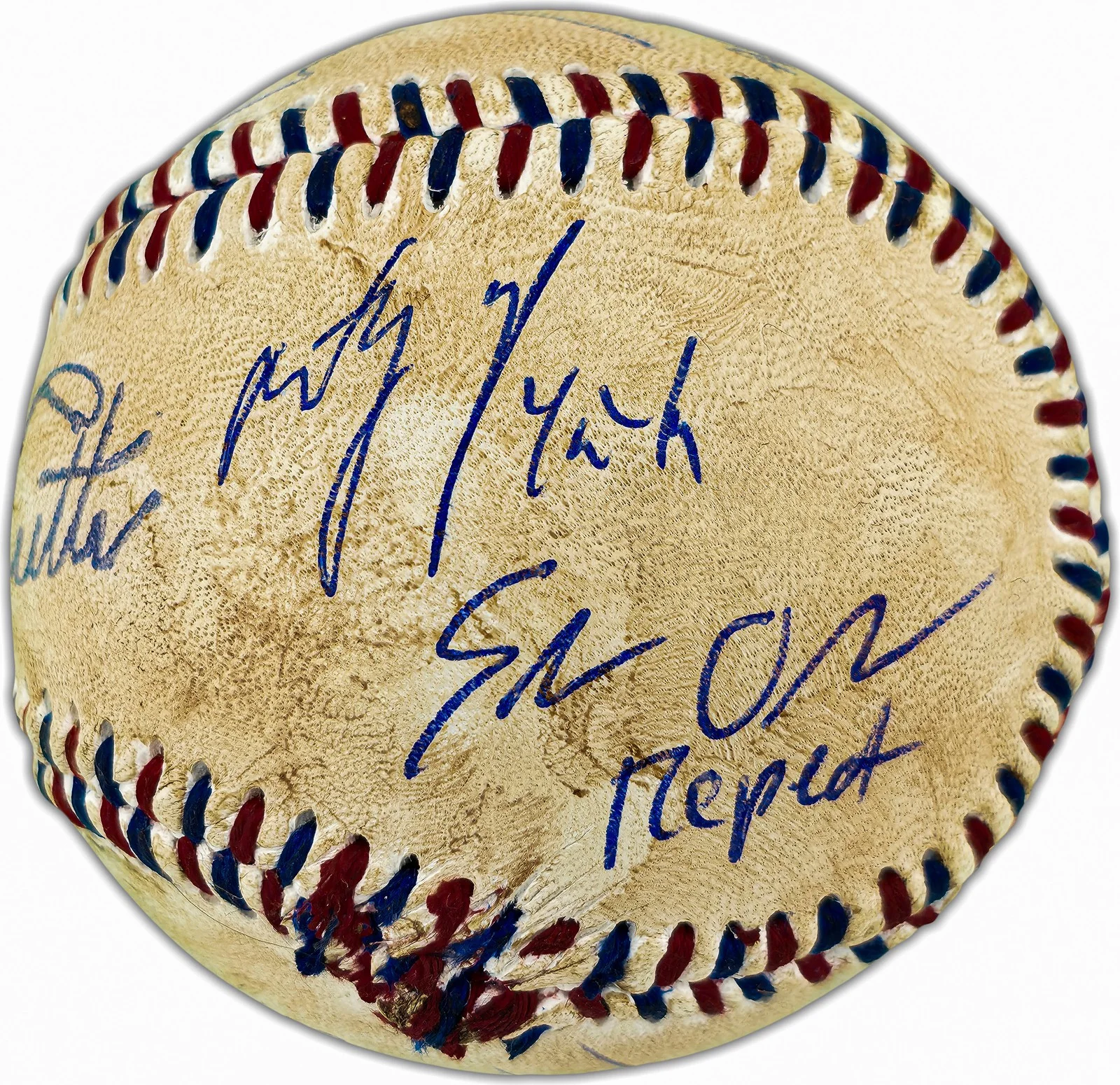 The Sandlot Cast — The Sandlot Movie Cast Auto Replica Babe Ruth Movie Prop Baseball 8 Sigs Beckett, изображение 4