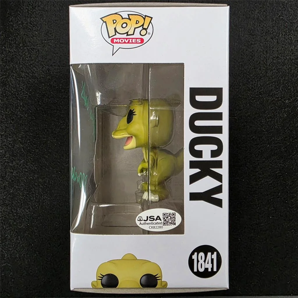 Aria Noelle Curzon — Aria Noelle Curzon signed "Ducky" Funko Pop 1841 Land Before Time autograph JSA, image 2