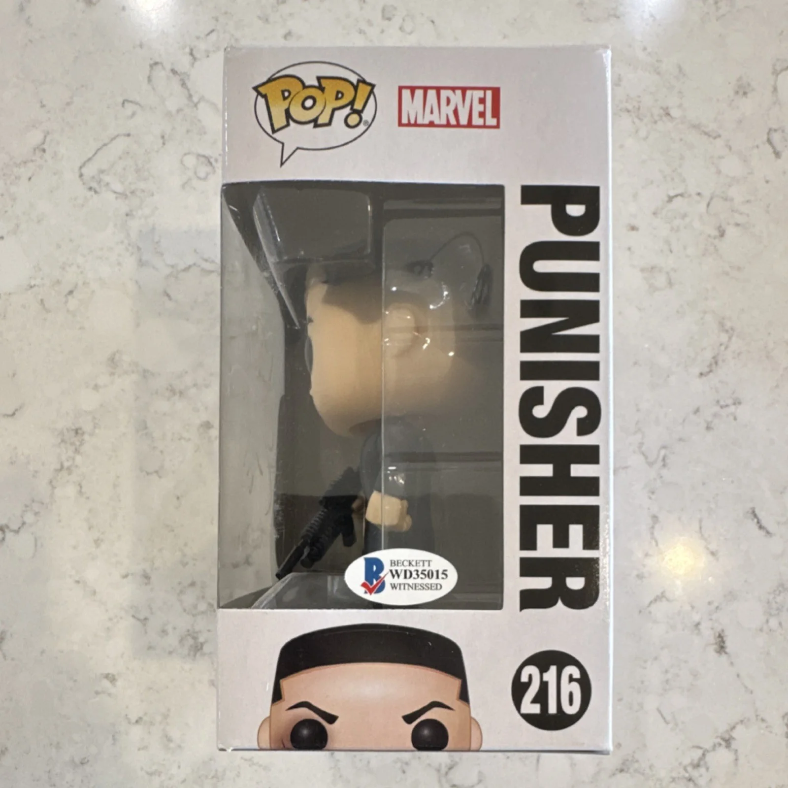 Jon Bernthal — Funko Pop! Marvel Daredevil Punisher #216 Signed Beckett Authenticated, image 2