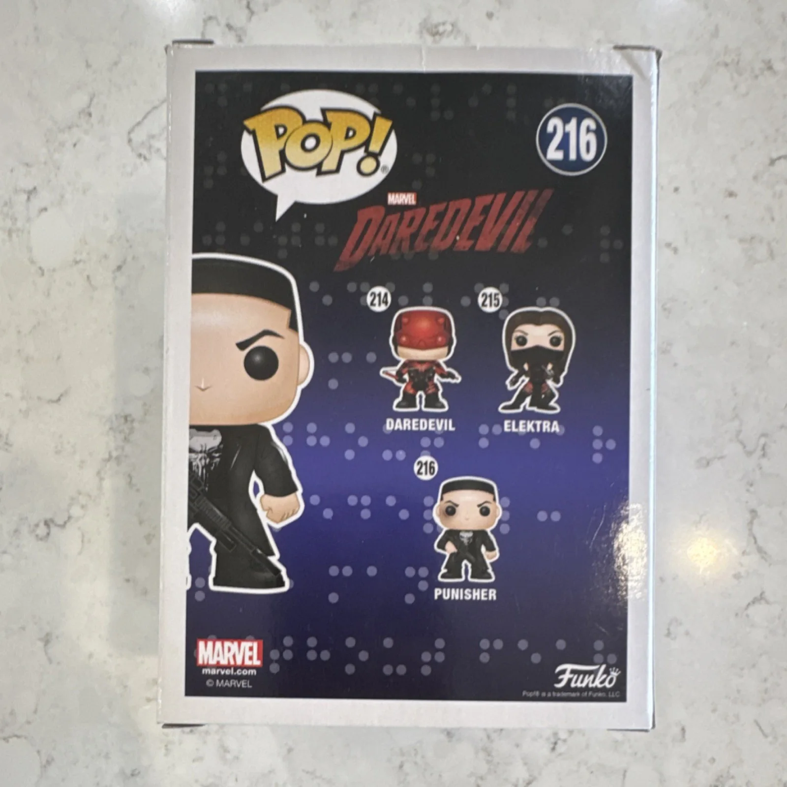 Jon Bernthal — Funko Pop! Marvel Daredevil Punisher #216 Signed Beckett Authenticated, image 3