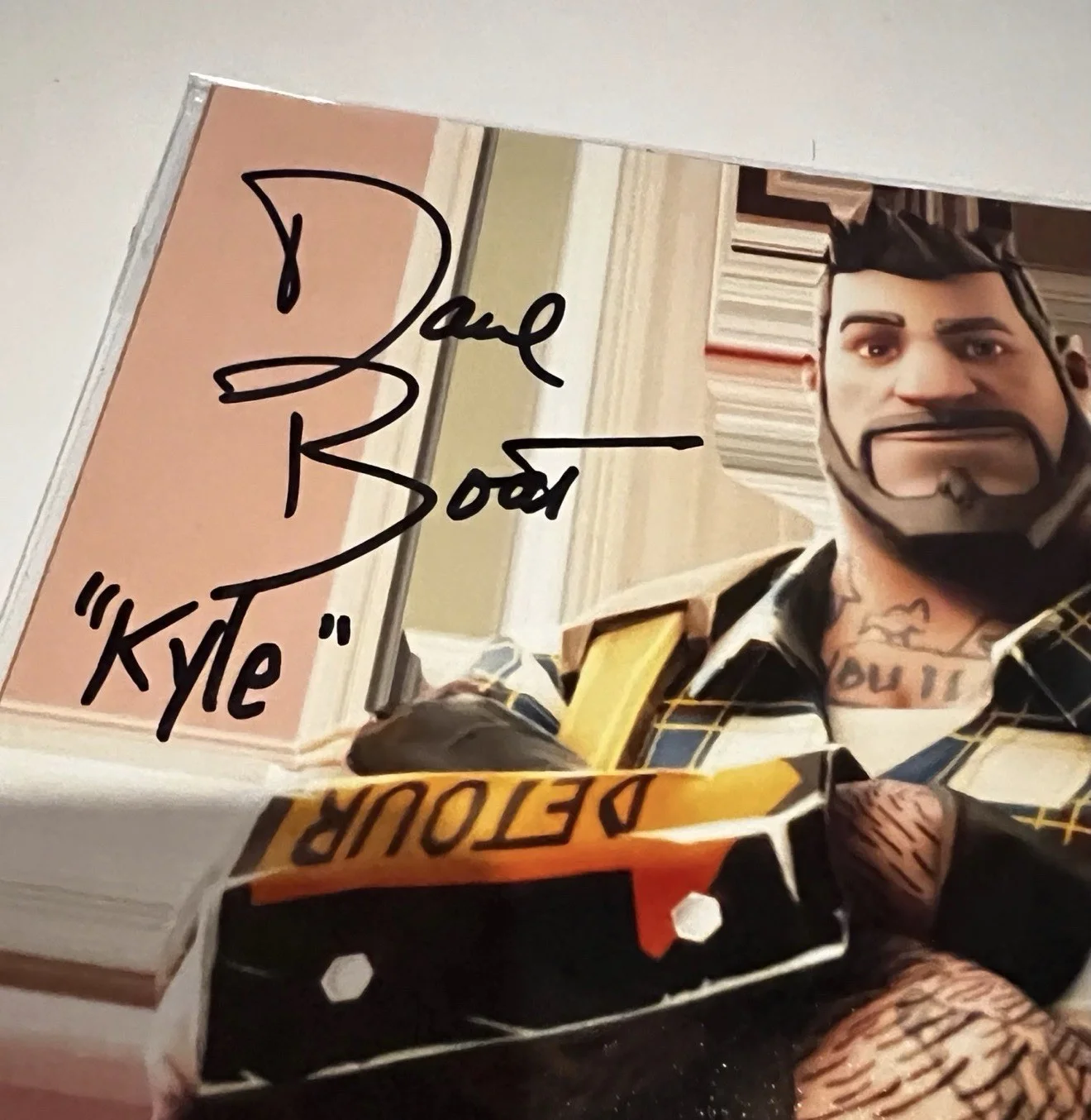 David Boat — BAM GAMER BOX DAVID BOAT Autograph BAS BECKETT 8X10 photo FORTNITE KYLE VOICE, изображение 2