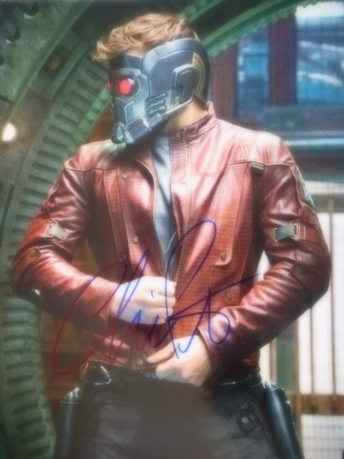Chris Pratt — Chris Pratt signed STAR LORD GUARDIANS of the GALAXY 8x10 Photo W/COA # Holo