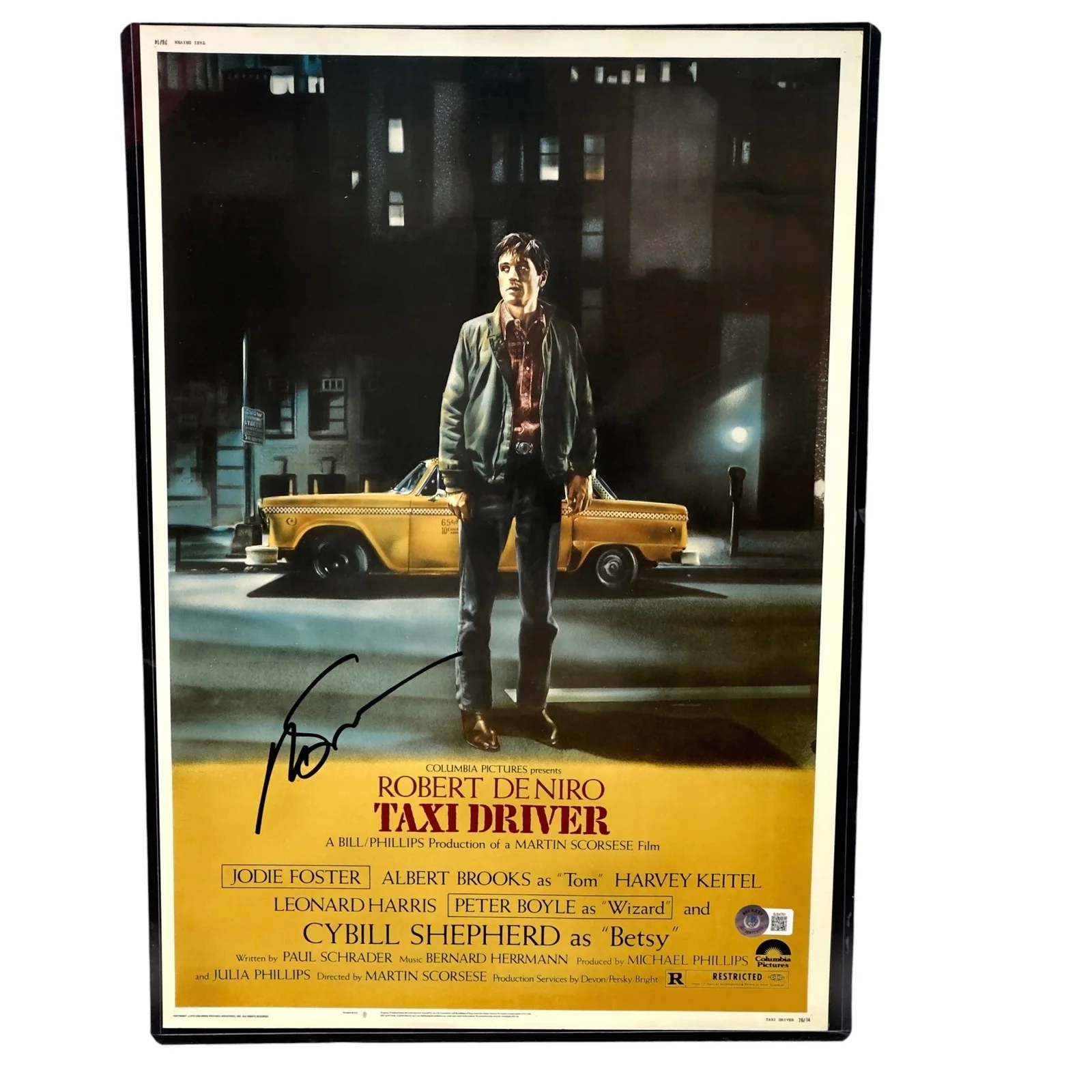 Martin Scorsese — Martin Scorsese Signed 12x18 Taxi Driver Photo Autographed Beckett Authentic