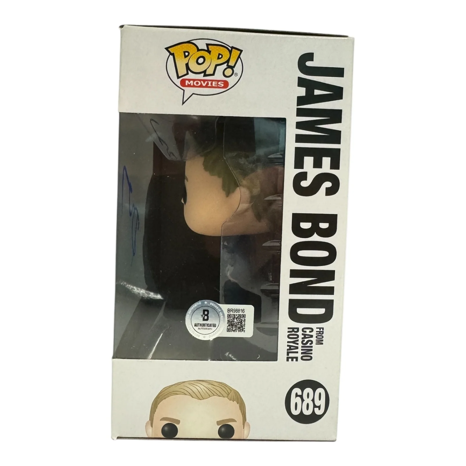 DANIEL CRAIG — DANIEL CRAIG SIGNED AUTOGRAPH JAMES BOND FUNKO POP 689 BECKETT BAS COA 007, изображение 2